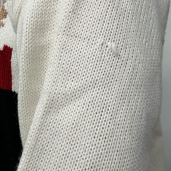 Vintage Sweater Knit Castle Graphic 80s Casual Funky Casual Medieval Size Medium - Picture 7 of 7